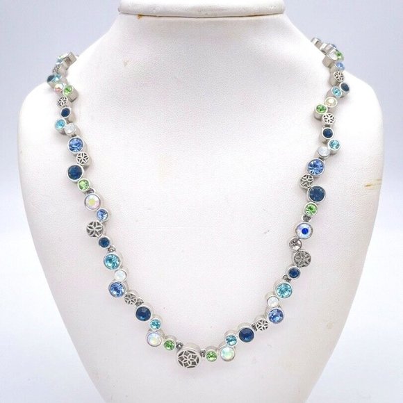 Lia Sophia Jewelry - Lia Sophia multicolor crystal silver tone necklace BEAUTIFUL!